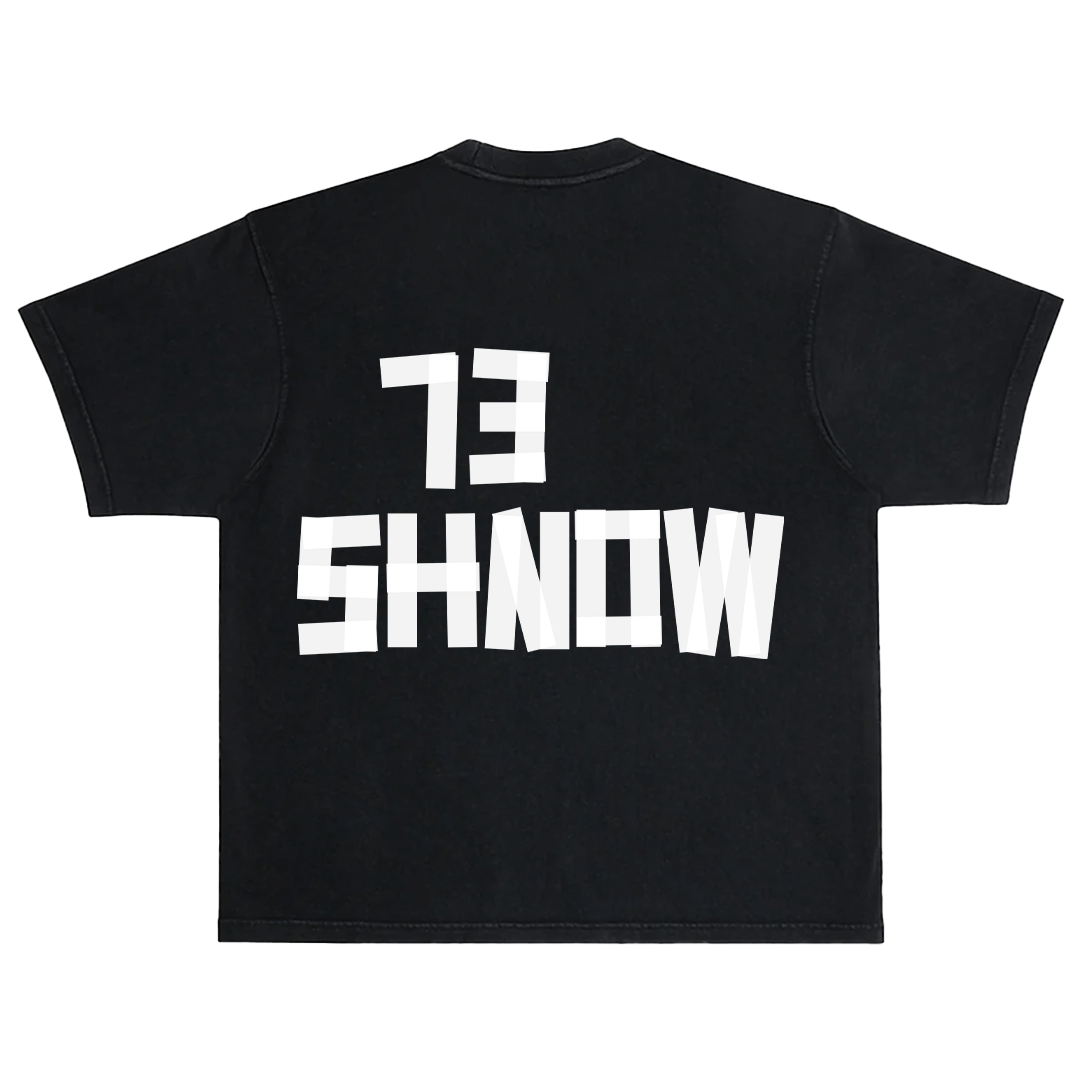 Shnow Tape Black Tee
