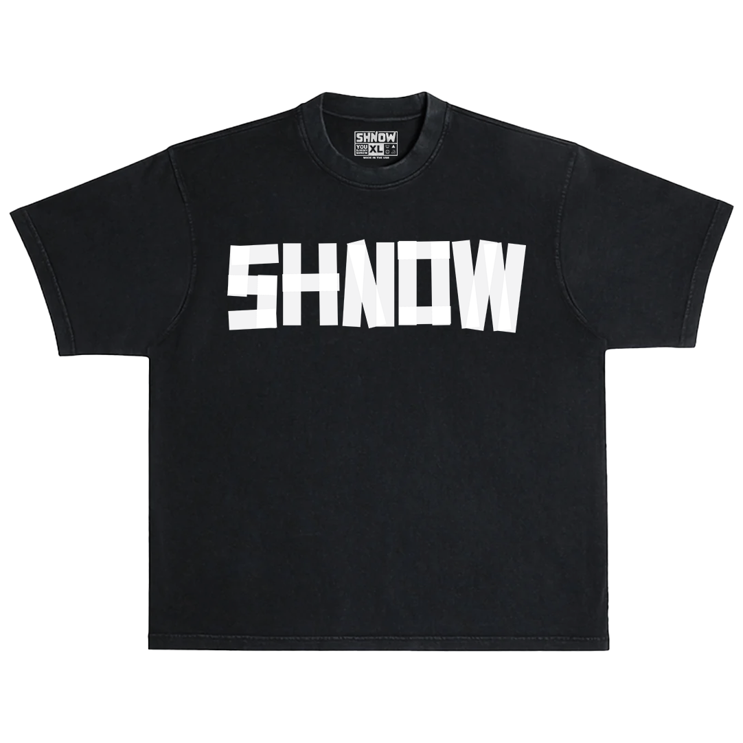 Shnow Tape Black Tee