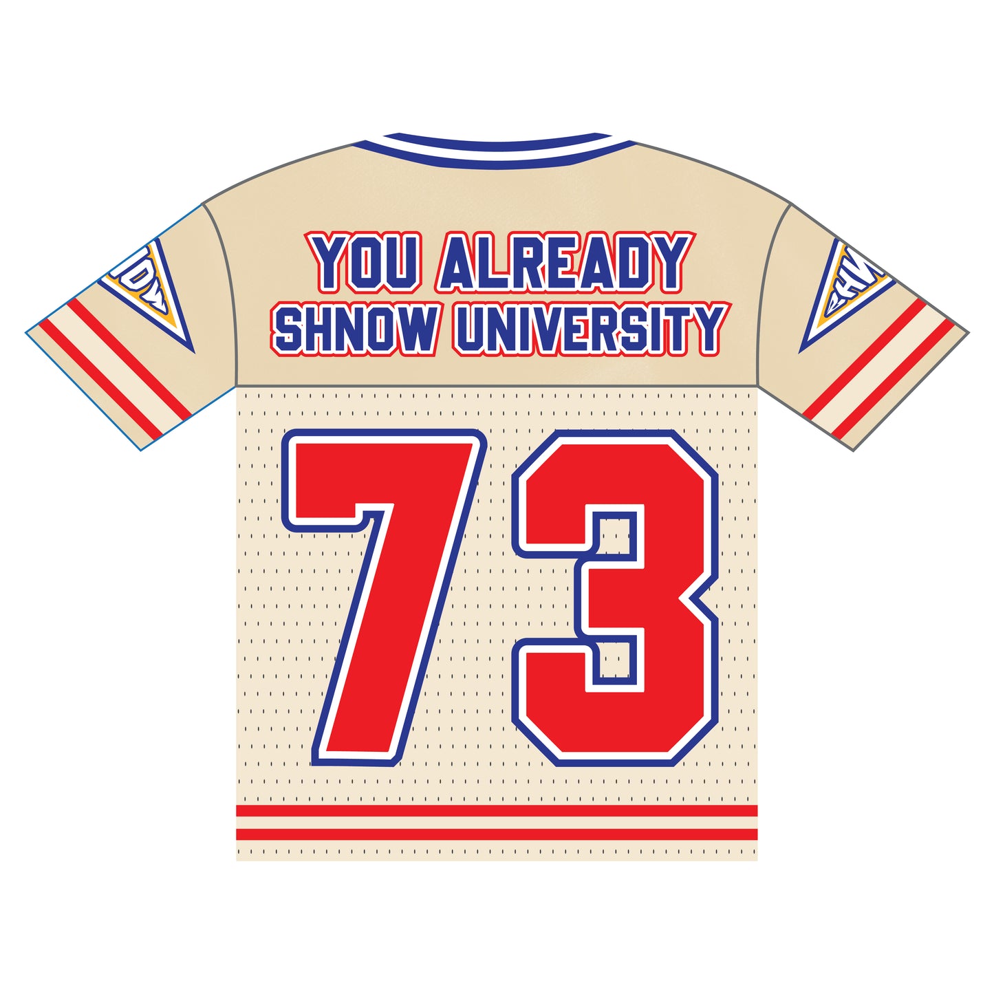 Shnow University 73 Cream Youth Jersey