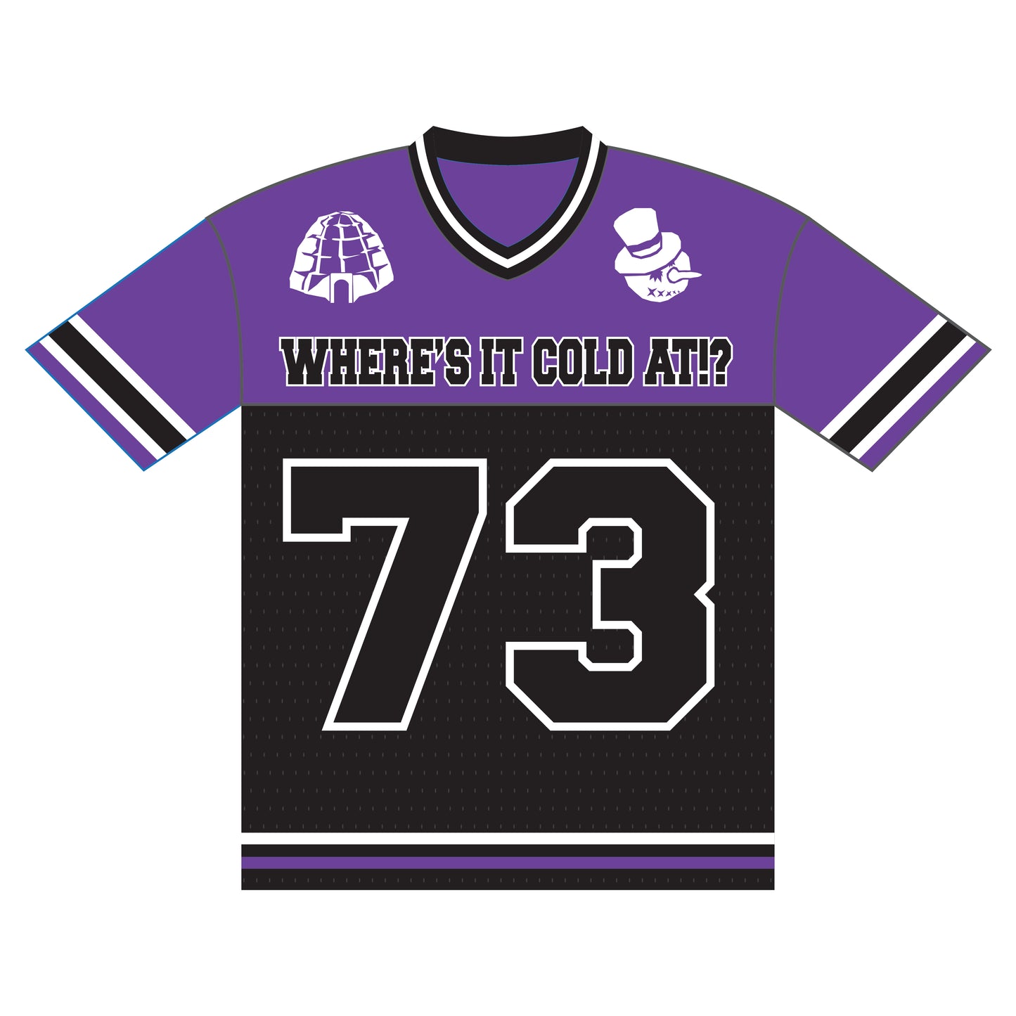 Shnow University 73 Purple Youth Jersey