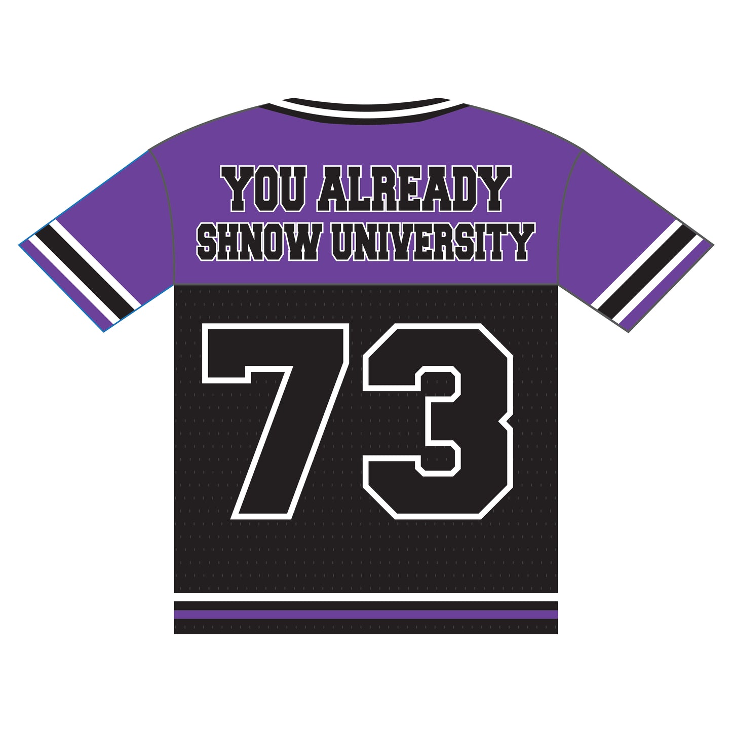 Shnow University 73 Purple Youth Jersey