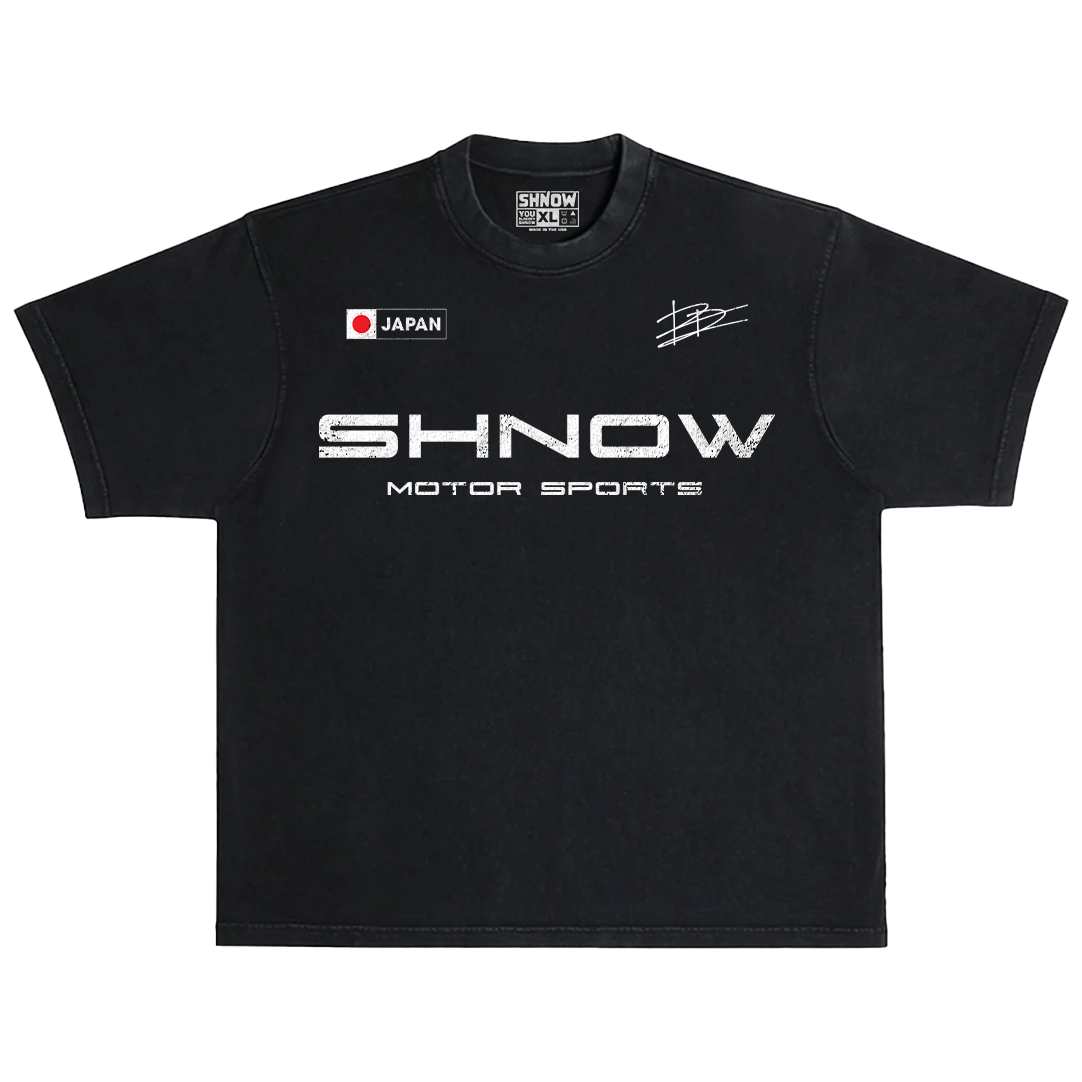 Shnow Motor Sports Japan Crew Oversized Tee