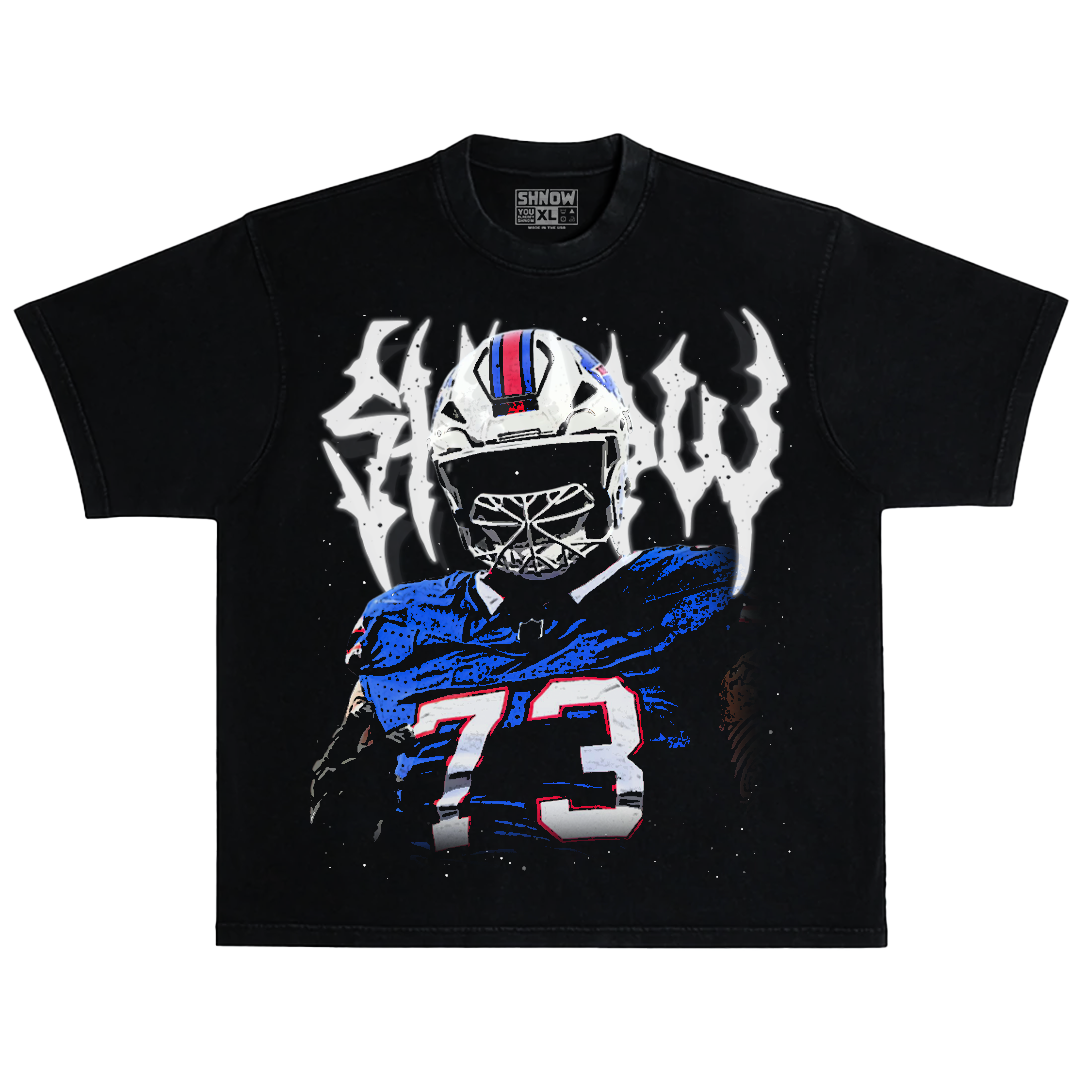 Shnow Grunge Oversized Black Tee