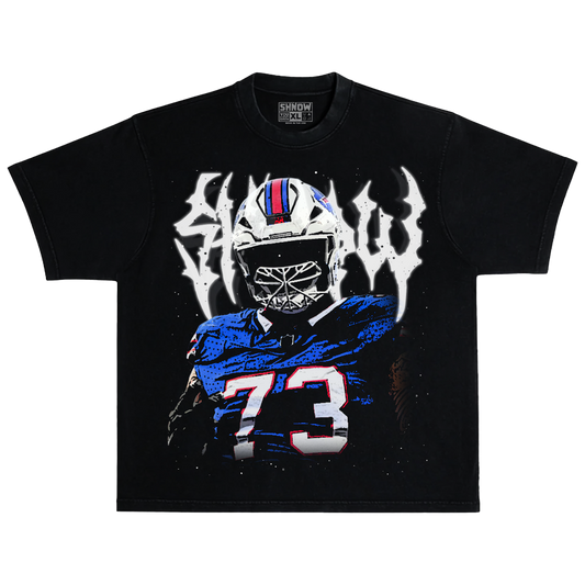 Shnow Grunge Oversized Black Tee