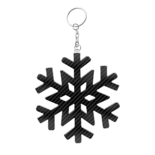 Carbon Shnowflake Keychain