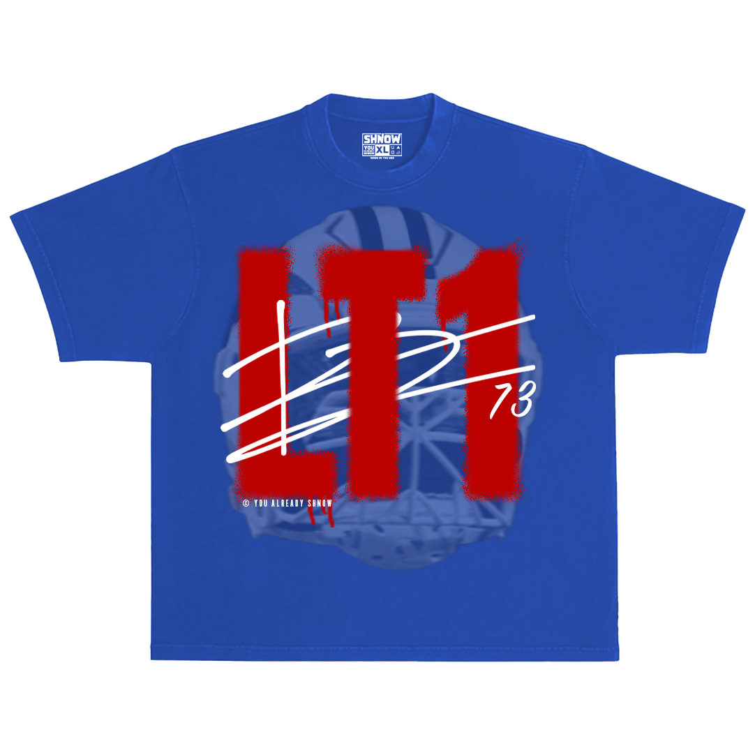 LT1 Spray Paint Oversized Heavyweight Royal Tee