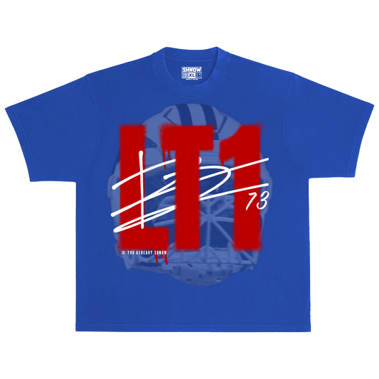 LT1 Spray Paint Oversized Heavyweight Royal Tee